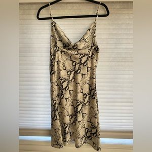 Dance& Marvel snakeskin print mini dress